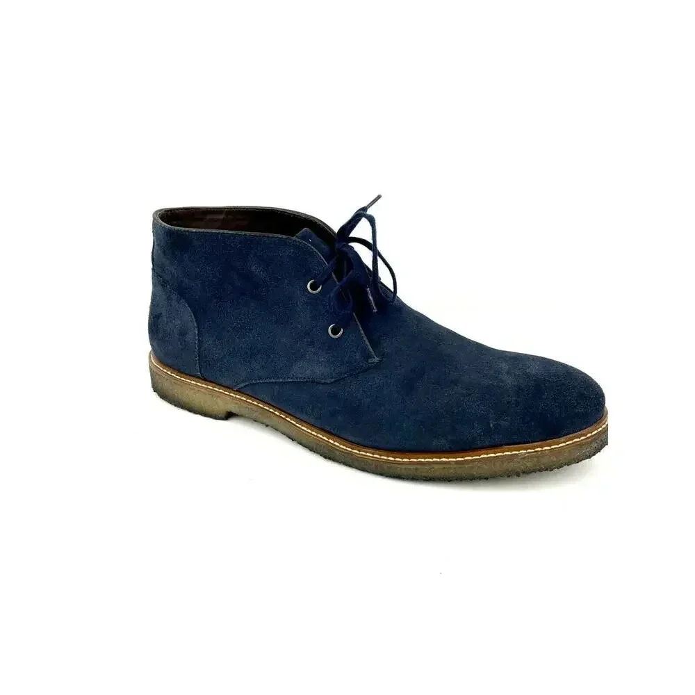Blue Leather Lace Up Oxfords US 10.5 Dress‎ Shoes The Men's Store Bloomingdale's